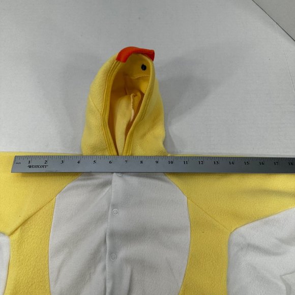 Simply Basics Baby Size 6-9 Month Duck One Piece Sleeper Yellow Preowned - Picture 8 of 15